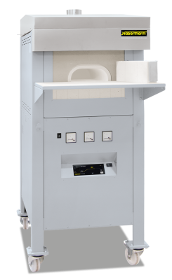 Cupellation furnace N 10/13 CUP with closing brick and base on castors
