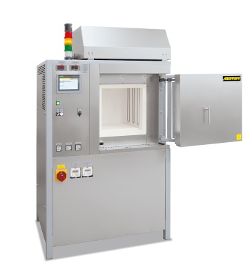 High-temperature furnace HT 64/17 with PLC controls and additional options
