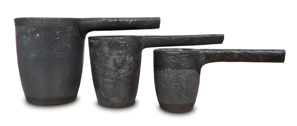 Crucible sizes of 0.75, 1.5 or 3 liters