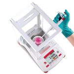 Ohaus Adventurer AX Analytical Balance (0.1mg) with Sling-Shield draftshield.