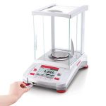 Ohaus Adventurer AX Analytical Balance (0.1mg) with Sling-Shield draftshield.