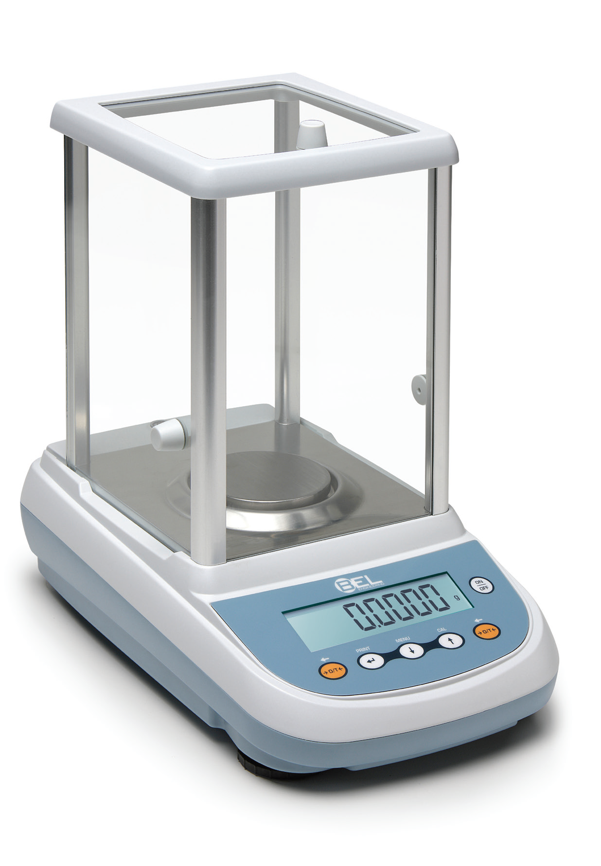 m series classic photo BEL Engineering M Series Analytical Balance 0.1mg with glass draft shield.