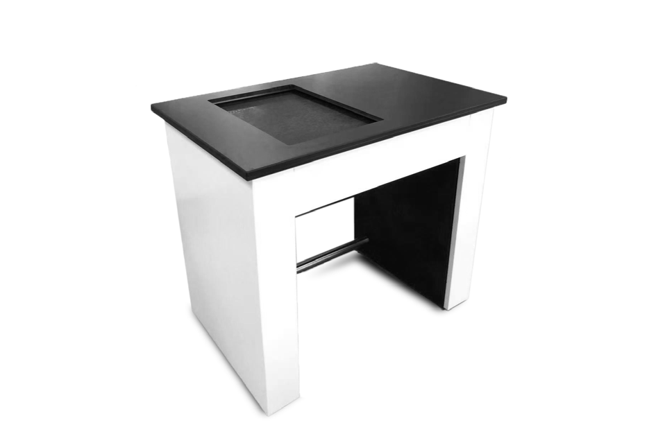 plus photo BEL Engineering Anti-Vibration Table Model TAV-PLUS with solid granite legs and steel frame