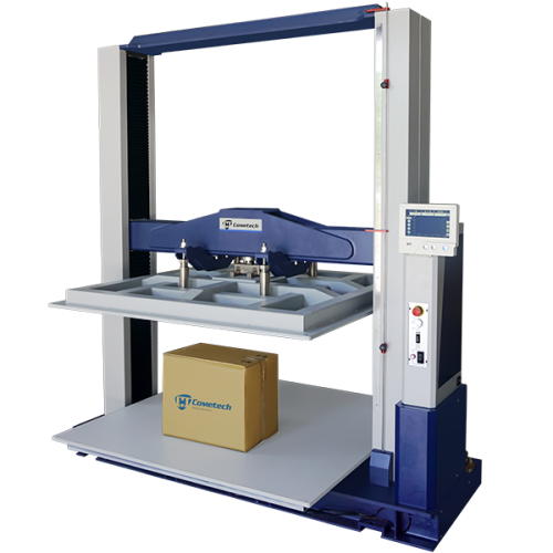 Cometech QC-121M2F Box Compression Tester | 20kN–50kN | Carton, Foam & Styrofoam | ASTM D4169 / D642 / ISO 12048 / TAPPI T804 | 4 Type Options | PTS Lab UAE