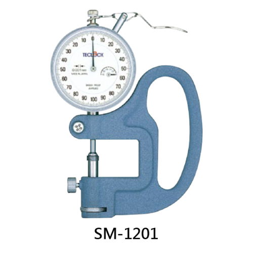 Cometech SM Series Dial Thickness Gauge | SM-112 / SM-114 / SM-1201 | Rubber & Plastic | 0.001–10mm Reading